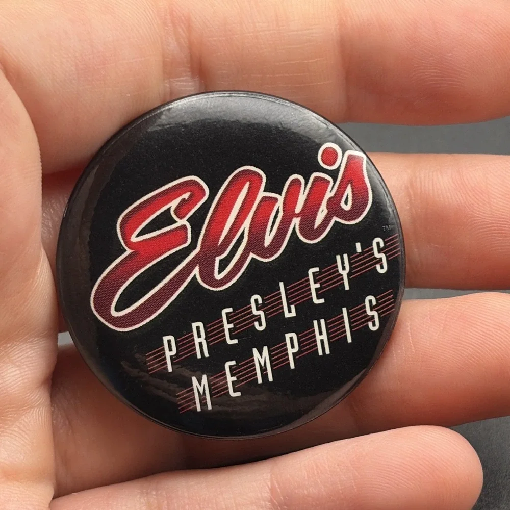Elvis Presley's Memphis Tennessee Button Lapel Hat‎ Pin
